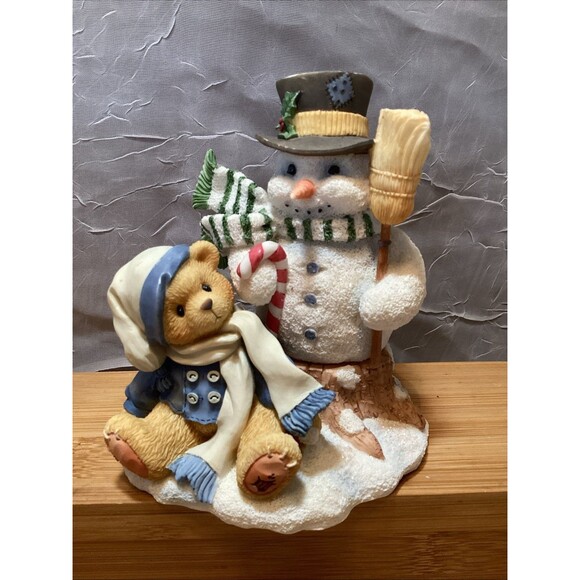 Cherished Teddies Other - Cherished Teddies Mitch Christmas Figurine “Friendship Never Melts Away” Vintage